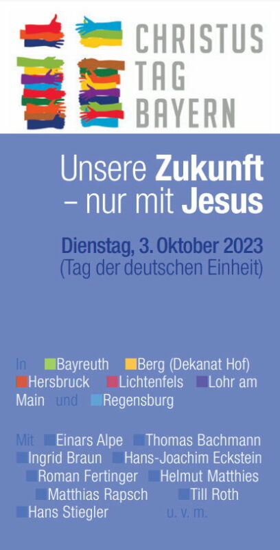 Flyer für Christustag am 3. Oktober